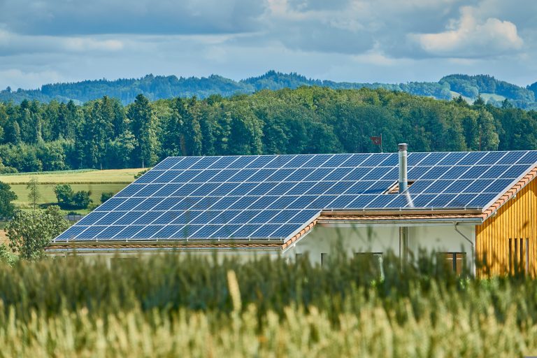 Solaranlage auf einem Dach