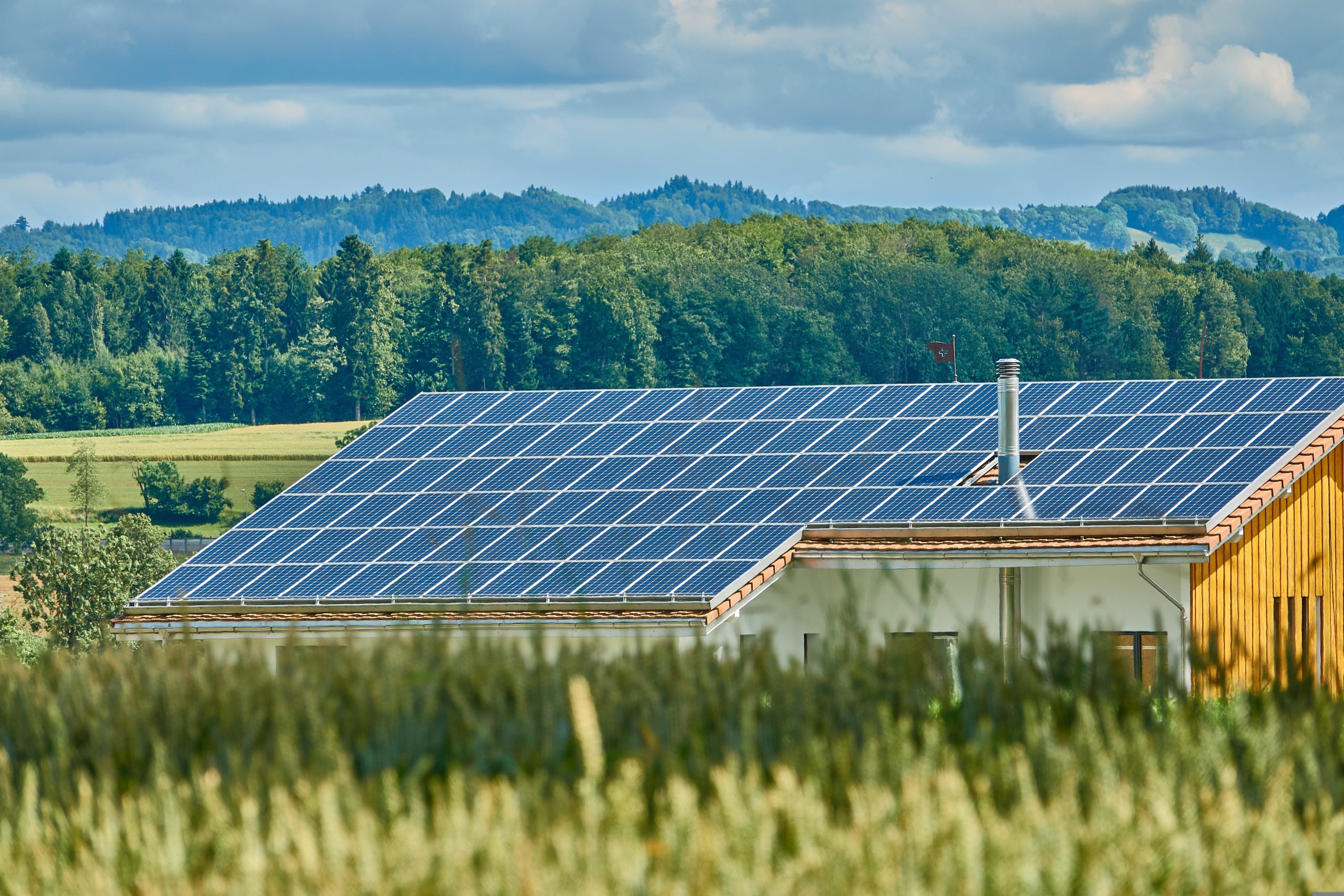 Solaranlage auf einem Dach